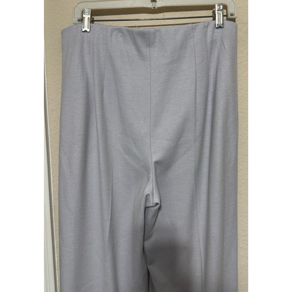 NEW VINCE Wool Flannel Wide Leg Pants Grey sz 12 $395 RV tall quiet luxury - Picture 7 of 9